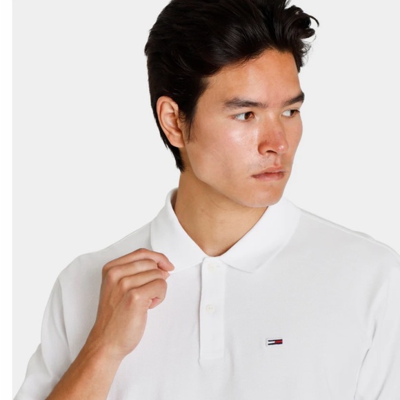 Men’s White Tommy Hilfiger Classic Fit Polo Shirt Med *NWT* - Picture 2 of 9